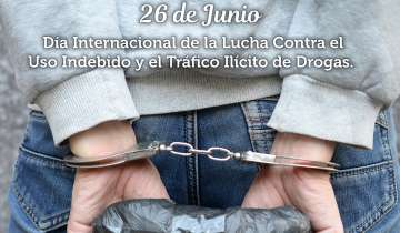 El lema que puso la ONU es "Hablemos de drogas, la información salva vidas"