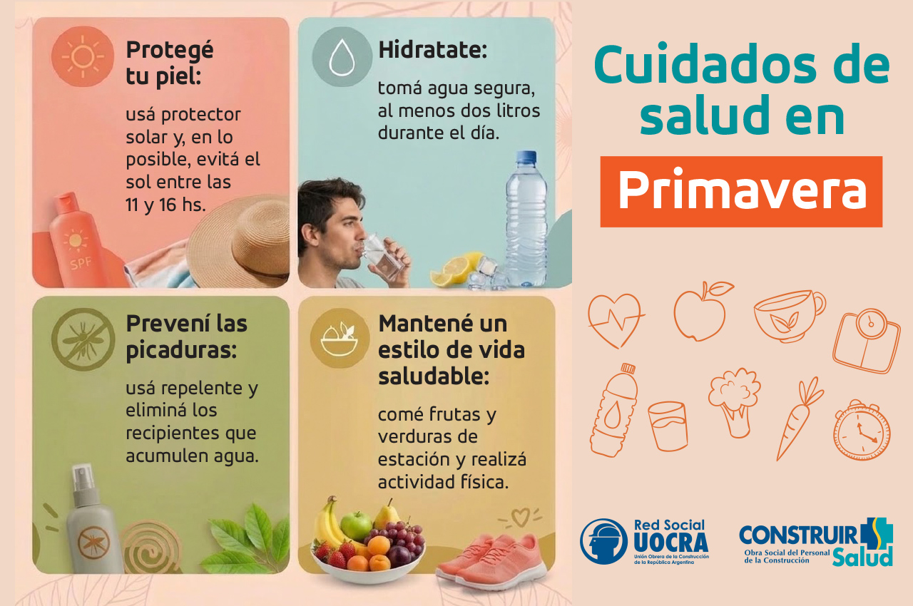 Cuidados de salud en primavera