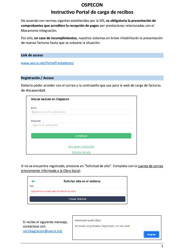 Instructivo Facturacion